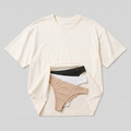 Peaches Daddy's Shirt + The Trio Pack — oversized white cotton shirt with seamless underwear bundle